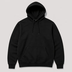 Blank black pullover hoodie