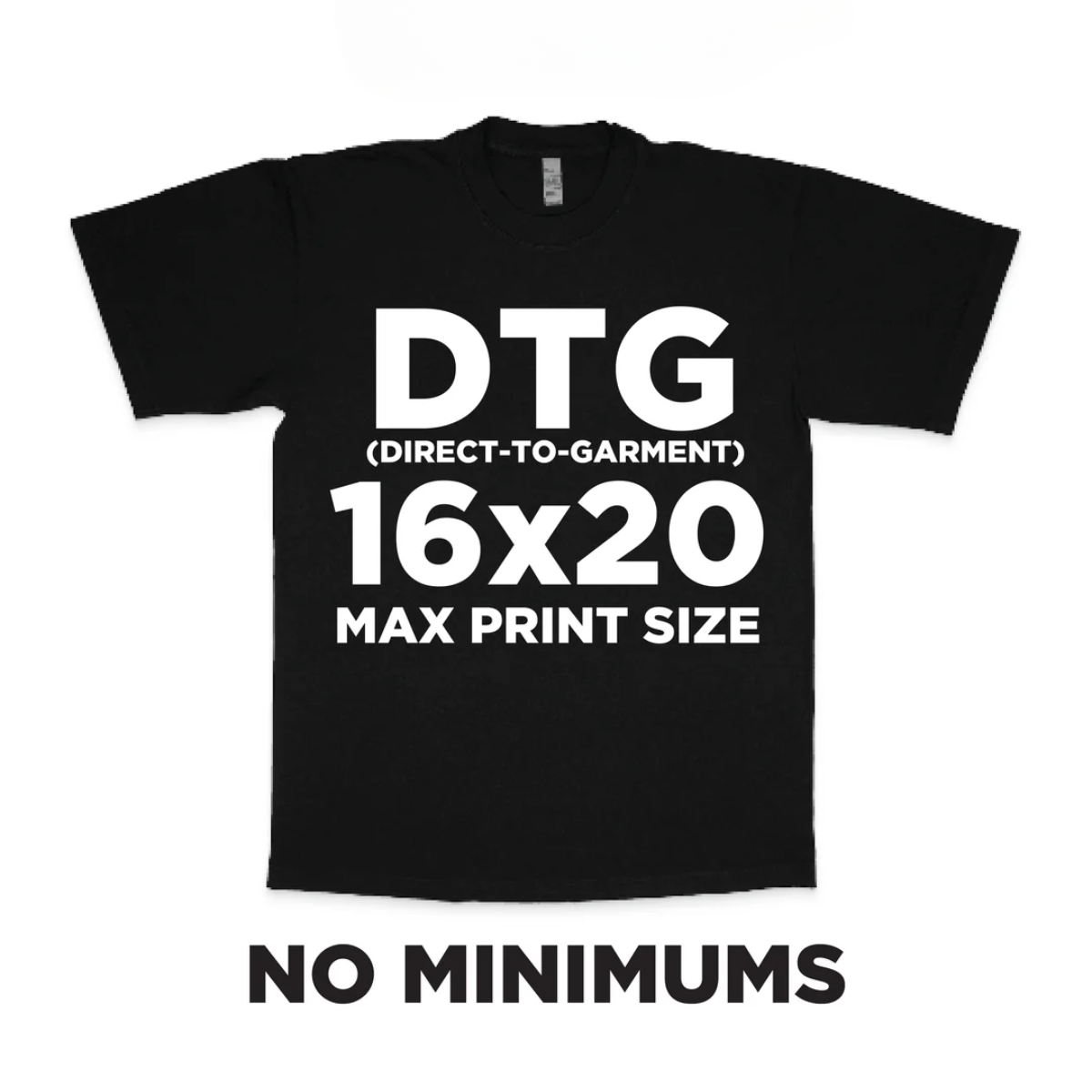 Customize Tee 16x20 Oversized DTG Print