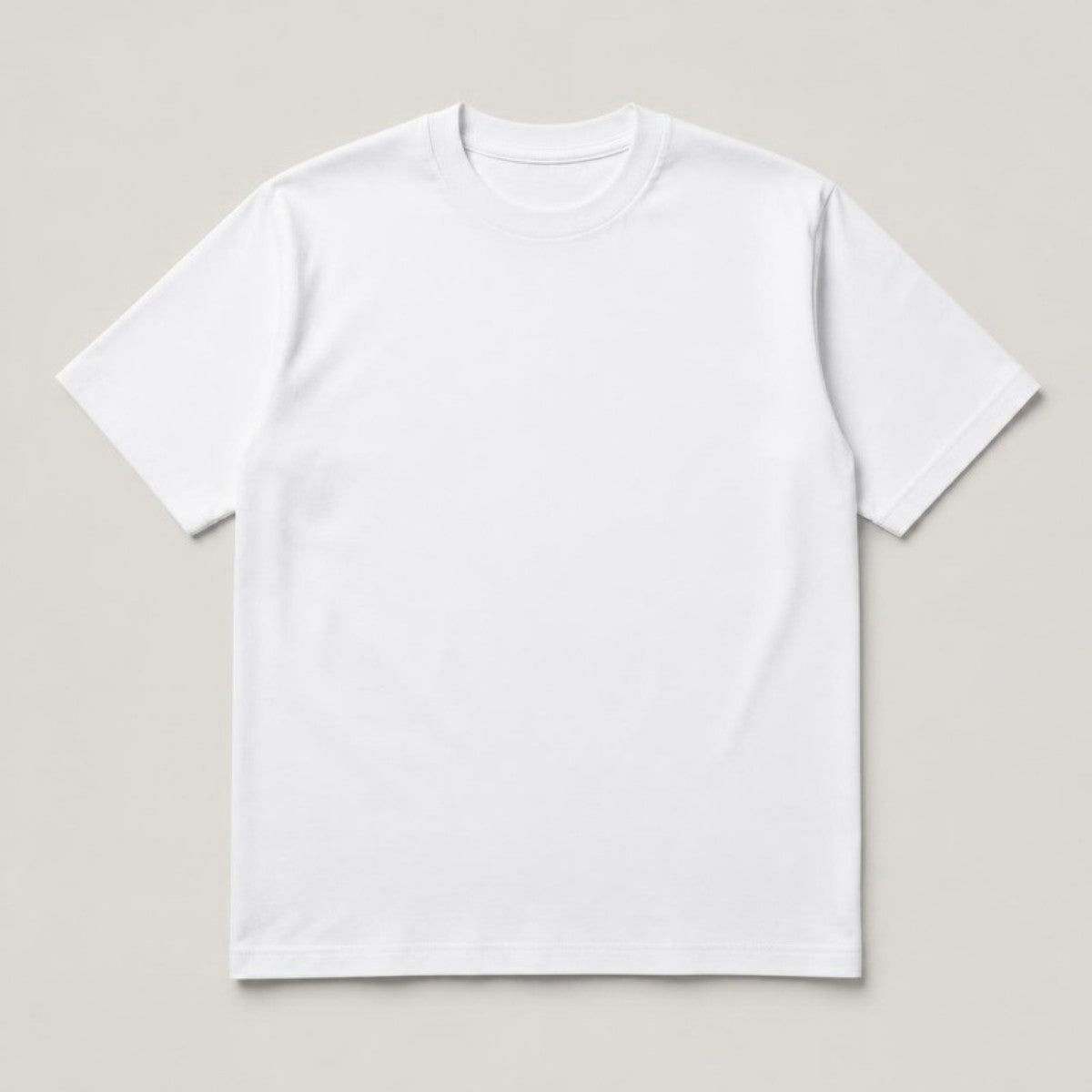 Blank white cotton t-shirt