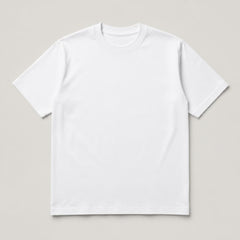 Blank white cotton t-shirt